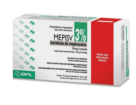 Anestésico Mepisv 3% Caixa c/ 50 Und
