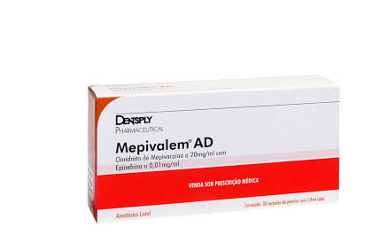 Anestésico Mepivalem AD Caixa c/ 50 Und 1 Anestésico Mepivalem AD Caixa c/ 50 Und
