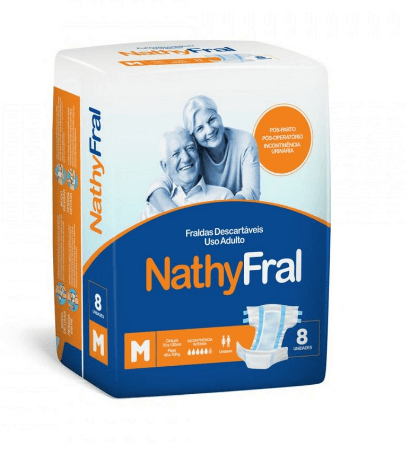 Fraldas M Nathyfral Pacote c/ 8 Und