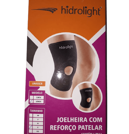 Joelheira com Reforço Patelar Longa Tam G Hidrolight