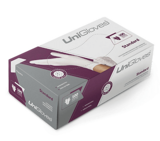 Luva para Procedimento Não Cirúrgico Unigloves Tam M Caixa c/ 100 Und 1 Luva para Procedimento Não Cirúrgico Unigloves Tam M Caixa c/ 100 Und