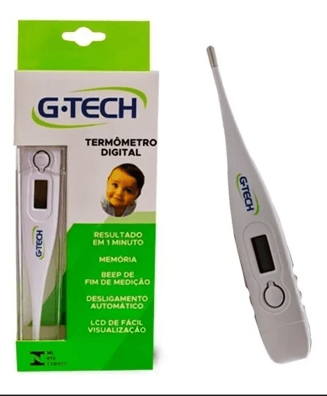 Termômetro Digital G-Tech Branco 1 Und 1 Termômetro Digital G-Tech Branco 1 Und